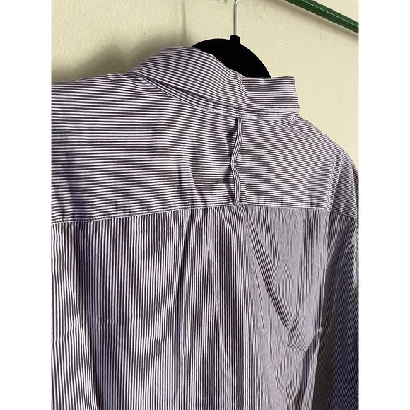 BANANA REPUBLIC Mens Cotton Long Sleeve Buttoned Striped Shirt size XL - Picture 5 of 11